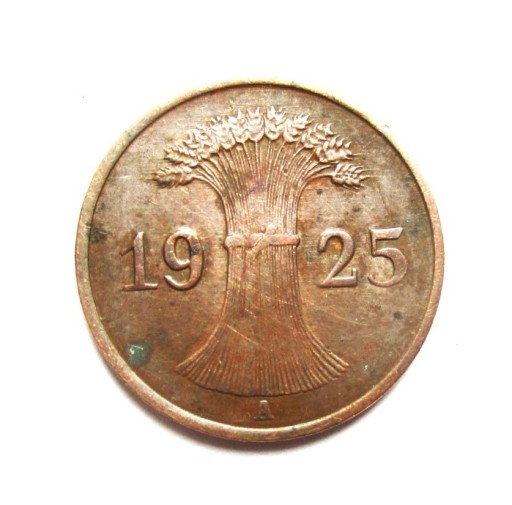 Zdjęcie oferty: 1 Pfennig 1925 r. A.  Niemcy