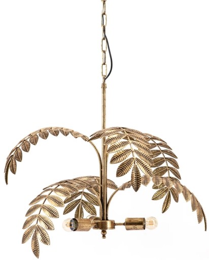 Zdjęcie oferty: Lampa wisząca metalowa złota kształcie liści duża