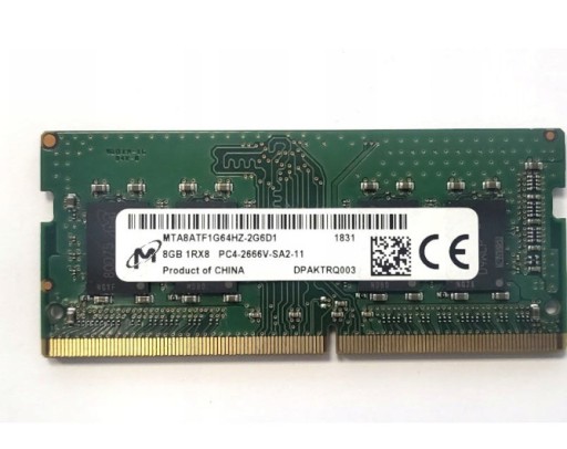Zdjęcie oferty: Pamięć RAM Micron 16Gb ddr4 2x8 do laptopa