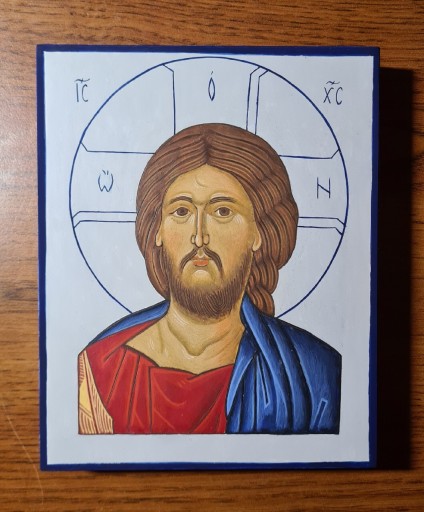 Zdjęcie oferty: Ikona Jezus Chrystus Pantokrator ręcznie pisana