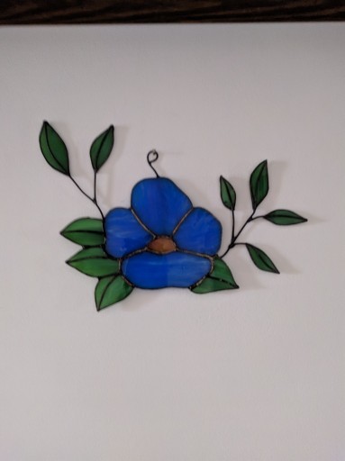 Zdjęcie oferty: Niebieski kwiat - witraż Tiffany