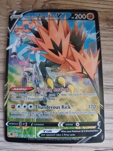 Zdjęcie oferty: Karta Pokemon Zapdos V 