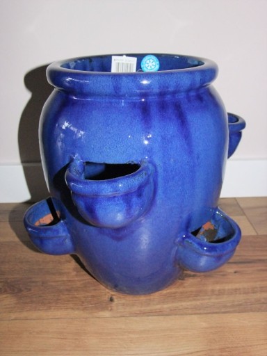 Zdjęcie oferty:  Cudna mrozoodporna donica do ziół niebieska-35 cm