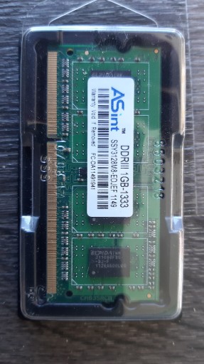 Zdjęcie oferty: Pamięć 1 GB DDR-III 1333