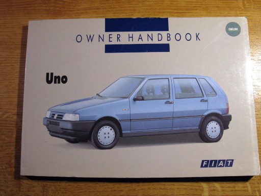 Zdjęcie oferty: Instrukcja obsługi Fiat Uno. Język angielski.