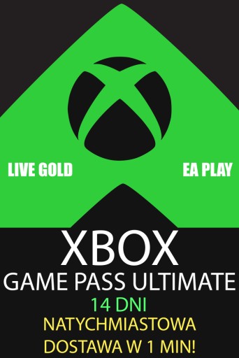 Zdjęcie oferty: Xbox Game Pass Ultimate + EA Play + Gold 14 dni
