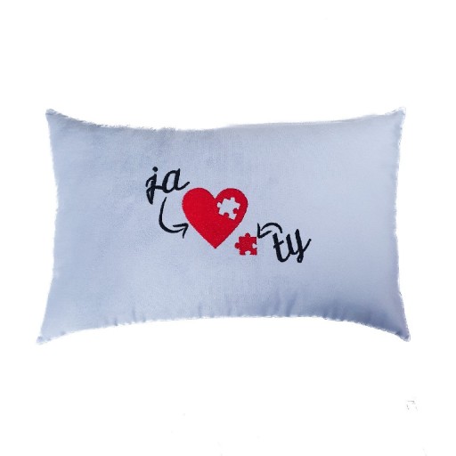 Zdjęcie oferty: Walentynki poduszka dekoracyjna z ozdobnym haftem