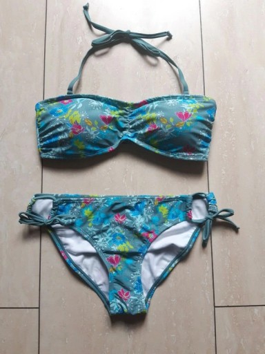 Zdjęcie oferty: Nowy niebieski strój kostium kąpielowy bikini 38,M