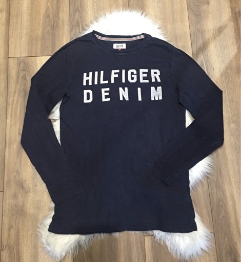 Zdjęcie oferty: Granatowa bluzka longsleve Tommy Hilfiger M