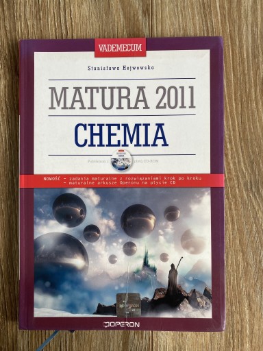 Zdjęcie oferty: Matura Chemia vademecum OPERON Hejwowska