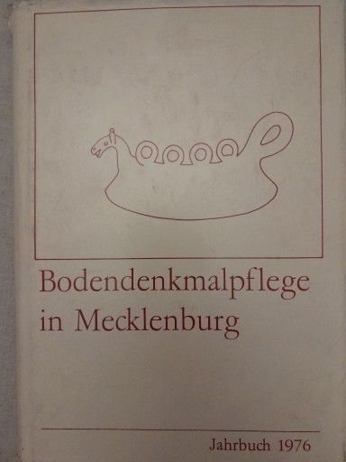 Zdjęcie oferty: Bodenkmalpflege in Mecklenburg. Jahrbuch 1976