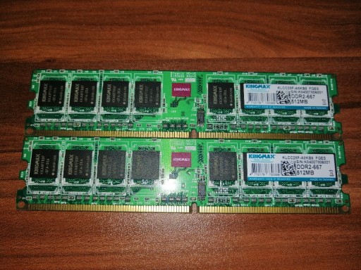Zdjęcie oferty: Kingmax 2x512MB DDR2 667MHz CL5