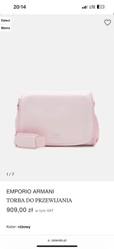 Zdjęcie oferty: Armani Baby torba z funkcją przewijania Pink