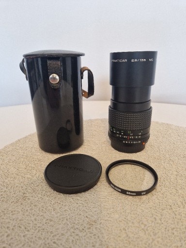 Zdjęcie oferty: Obiektyw Pentacon Prakticar F/2.8 135mm MC PB + UV