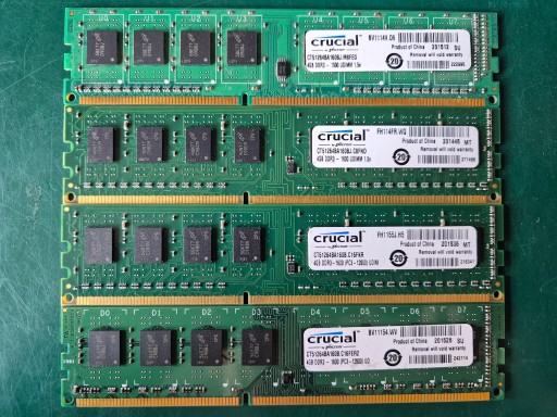 Zdjęcie oferty: Pamięć RAM Crucial PC3 DDR3 1600 2x4GB 8GB PC