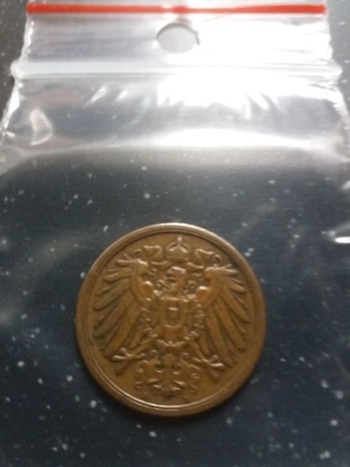 Zdjęcie oferty: 2 Pfennig 1910 r.A.Brąz-Cesarstwo Niemiec RRR