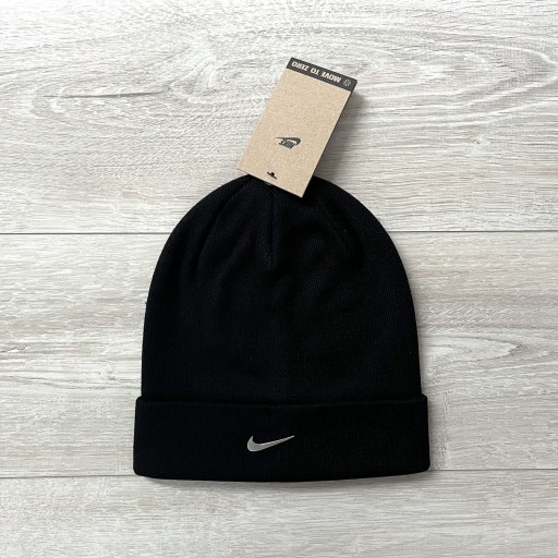 Zdjęcie oferty: Czapka zimowa beanie Nike czarna black swoosh logo
