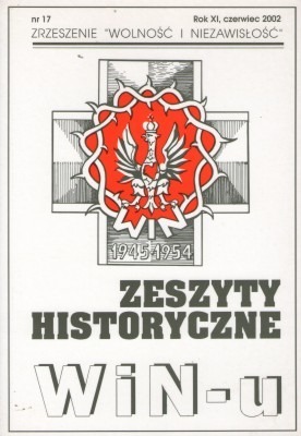 Zdjęcie oferty: Zeszyty Historyczne WiN-u nr 17, 2002