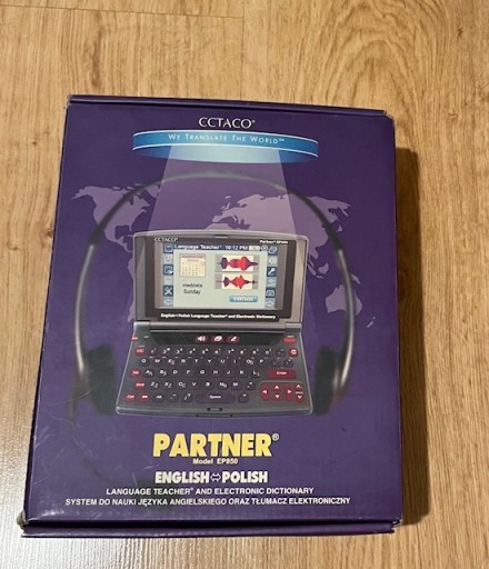 Zdjęcie oferty: Translator ECTACO Partner EP850 z zasilaczem, bez baterii.
