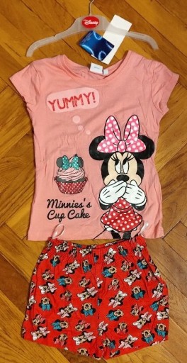 Zdjęcie oferty: piżama letnia Disney 116 cm różowa NOWA bawełna 