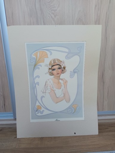 Zdjęcie oferty: Litografia Josephine Currie - Melanie Art Nouveau 