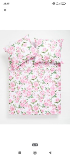 Zdjęcie oferty: Pościel bawełna 100% SINSAY 220/200+2 poszewki 70/80 komplet pościeli róże 