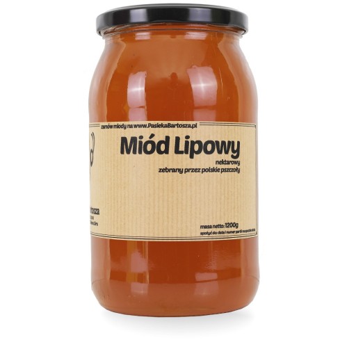 Zdjęcie oferty: Miód lipowy 1,2 kg z pasieki Bartosza