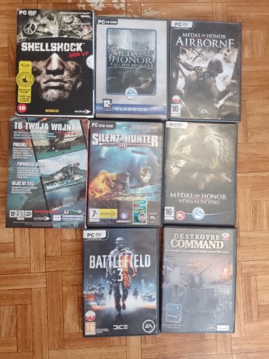 Zdjęcie oferty: DVD Games Zestaw 8 sztuk 