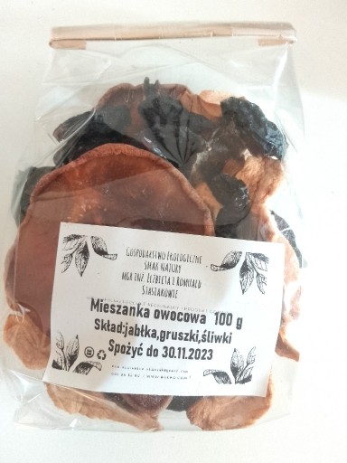 Zdjęcie oferty: Bio Mieszanka owocowa 100 g jabłka gruszki śliwki