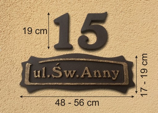 Zdjęcie oferty: tablica adresowa tabliczka numer na dom