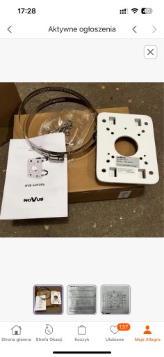 Zdjęcie oferty: uchwyt słupowy kamery NVB-6050PA Novus