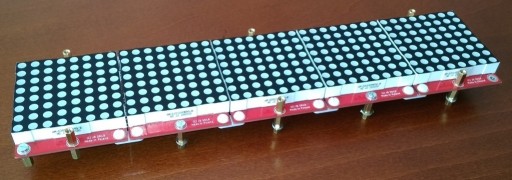 Zdjęcie oferty: Zestaw PCB 3-kolorowy wyświetlacz tekstowy LED 40x8 + matryce