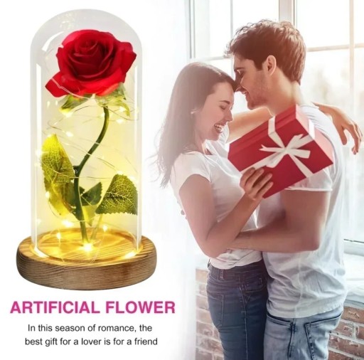 Zdjęcie oferty: Just for you róża za szkłem PREZENT WIECZNA RÓŻA