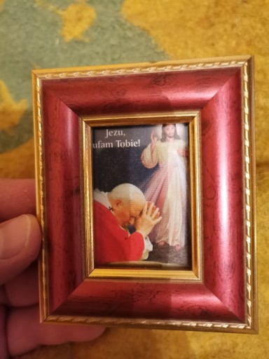 Zdjęcie oferty: Obraz mały  Jezu Ufam Tobie i Jan Paweł II