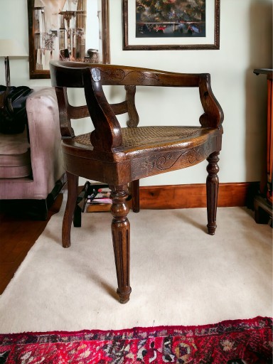 Zdjęcie oferty: Piękny fotel eklektyczny dębowy Francja XIX wiek