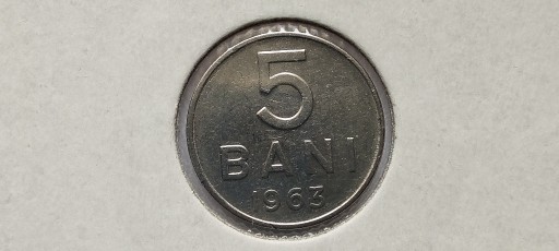 Zdjęcie oferty: Rumunia 5 bani, 1963 rok. #S73