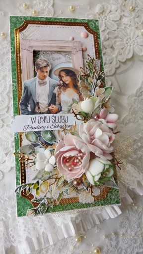 Zdjęcie oferty: Kartka ręcznie robiona na ślub, wesele, rocznicę 