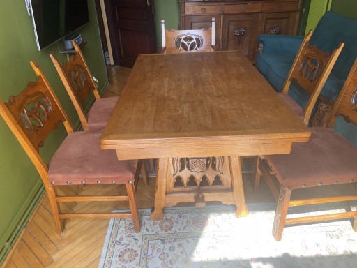 Zdjęcie oferty: Stół z 6 krzesłami dębowy 