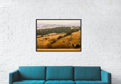 Zdjęcie oferty: Plakat A3, obraz góry, natura, jesienne Beskidy