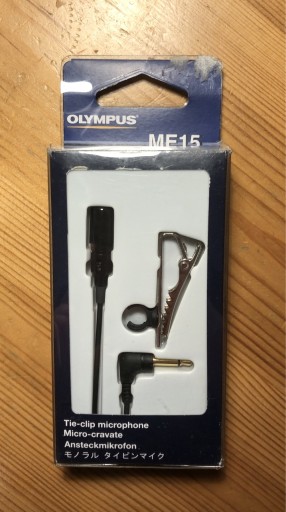 Zdjęcie oferty: Mikrofon Krawatowy Olympus ME15 (czarny)