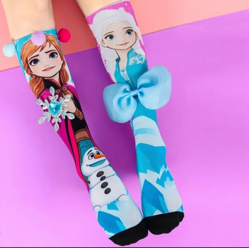 Zdjęcie oferty: Nowe podkolanówki bajkowe Elza Kraina Lodu 3D Nowosc