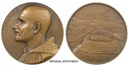 Zdjęcie oferty: ALGIER MEDAL Charles de Foucauld Beni-Abbès 1916