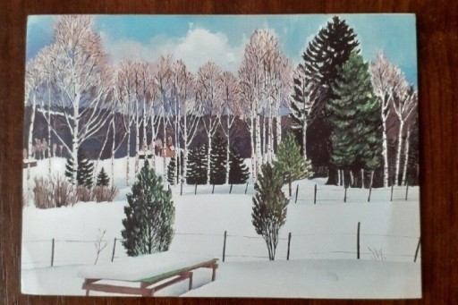 Zdjęcie oferty: Sceneria zimowa. Snowscene. Karta Szwajcaria 