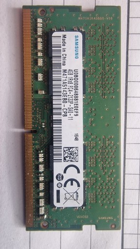 Zdjęcie oferty: Pamięć ram ddr4 Samsung PC4-2133P