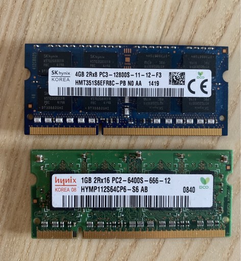 Zdjęcie oferty: Pamięci do laptopa 4 ddr3 i gratis 1gb