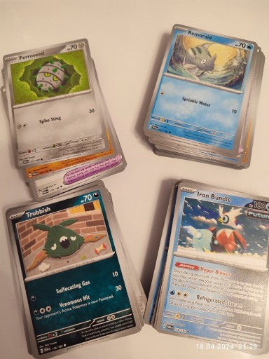 Zdjęcie oferty: Karty pokemon - Bulk 200 kart paradox Rift 