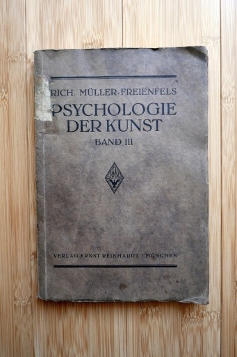 Zdjęcie oferty: Psychologie der Kunst,  R. Müller-Freienfels, 1938