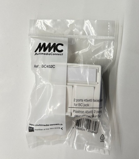 Zdjęcie oferty: BC 452C Adapter 45x45 MMC 2XRJ45 BC