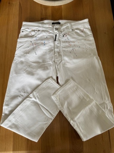 Zdjęcie oferty: spodnie jeans Adriano Lagnella białe rozm 36