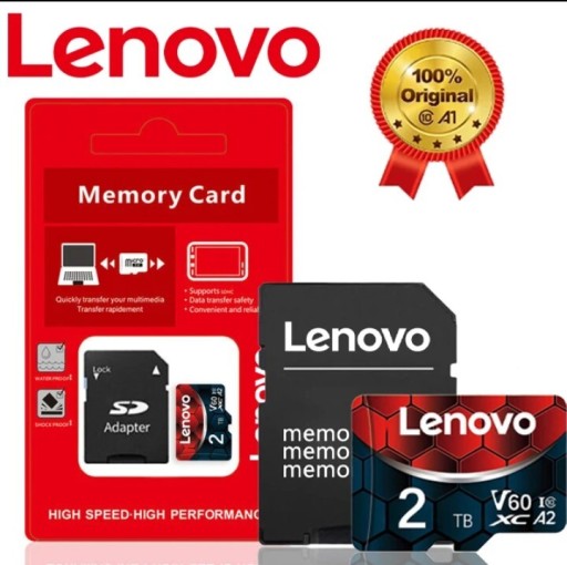 Zdjęcie oferty: Karta Lenowo 2TB microSD+Adapter Klasa 10+GRATIS!